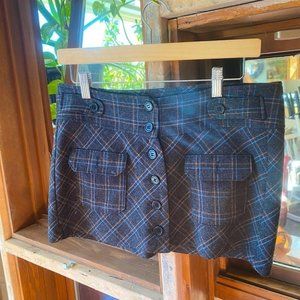 Vintage Charlotte Russe Plaid mini  skirt size 7